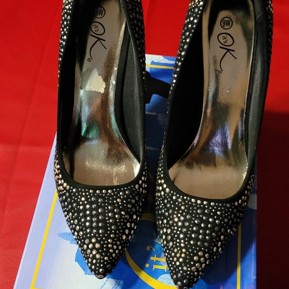 Gold Studded High Heels
